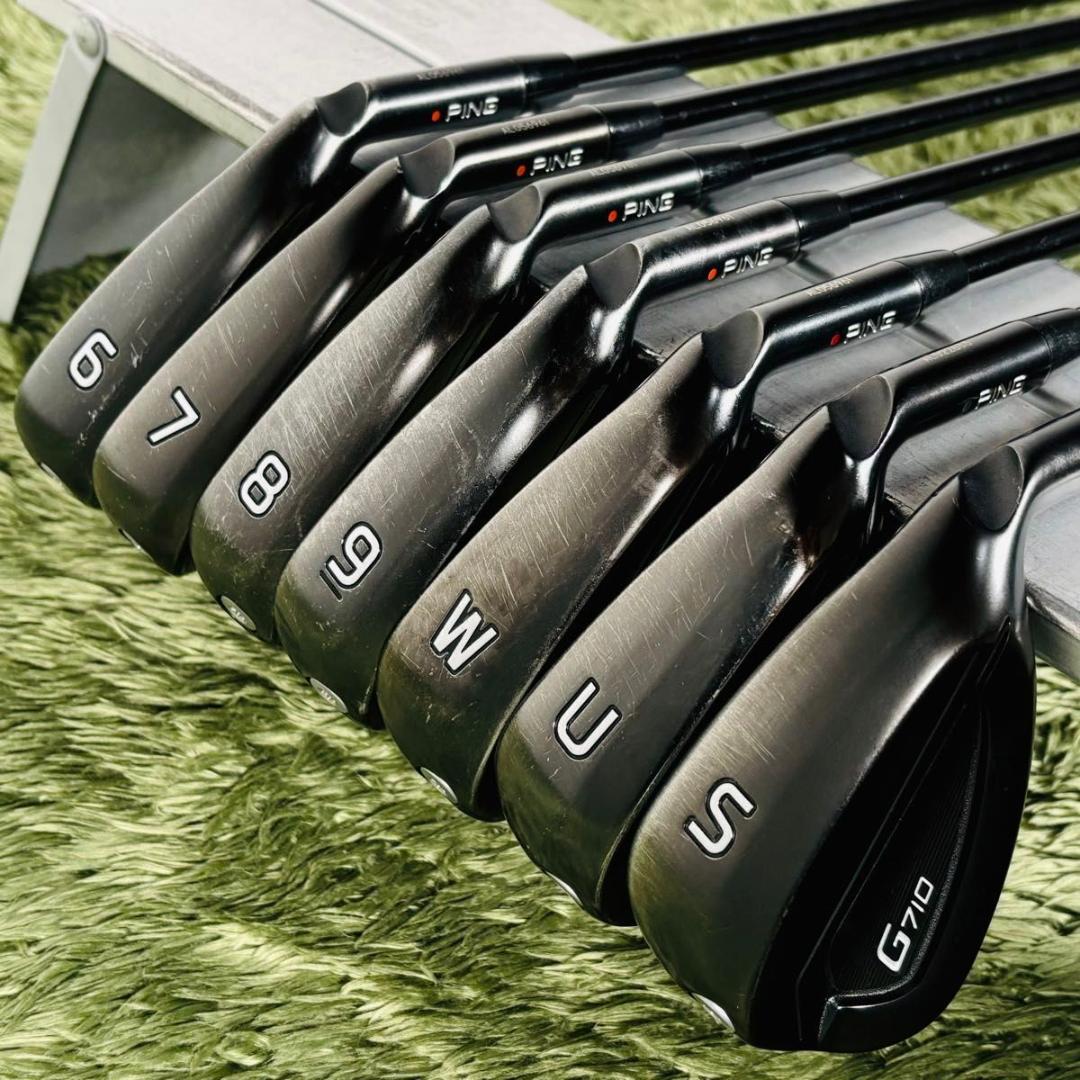 ピン G710 アイアン7本セット メンズゴルフ 初心者 入門 大人気モデル 黒