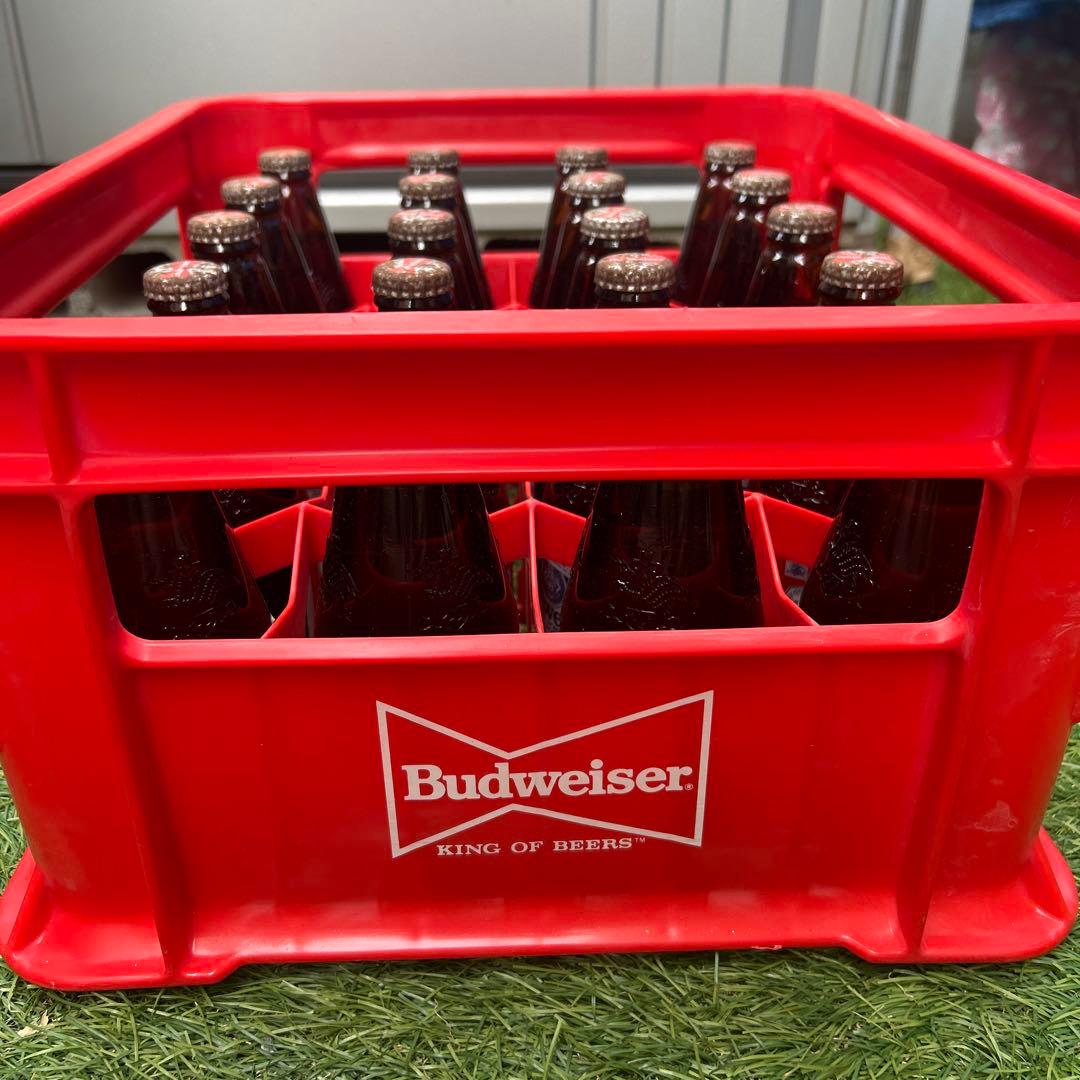 30年以上前の瓶ビール　Budweiser ケース　20本セット　古酒　希少
