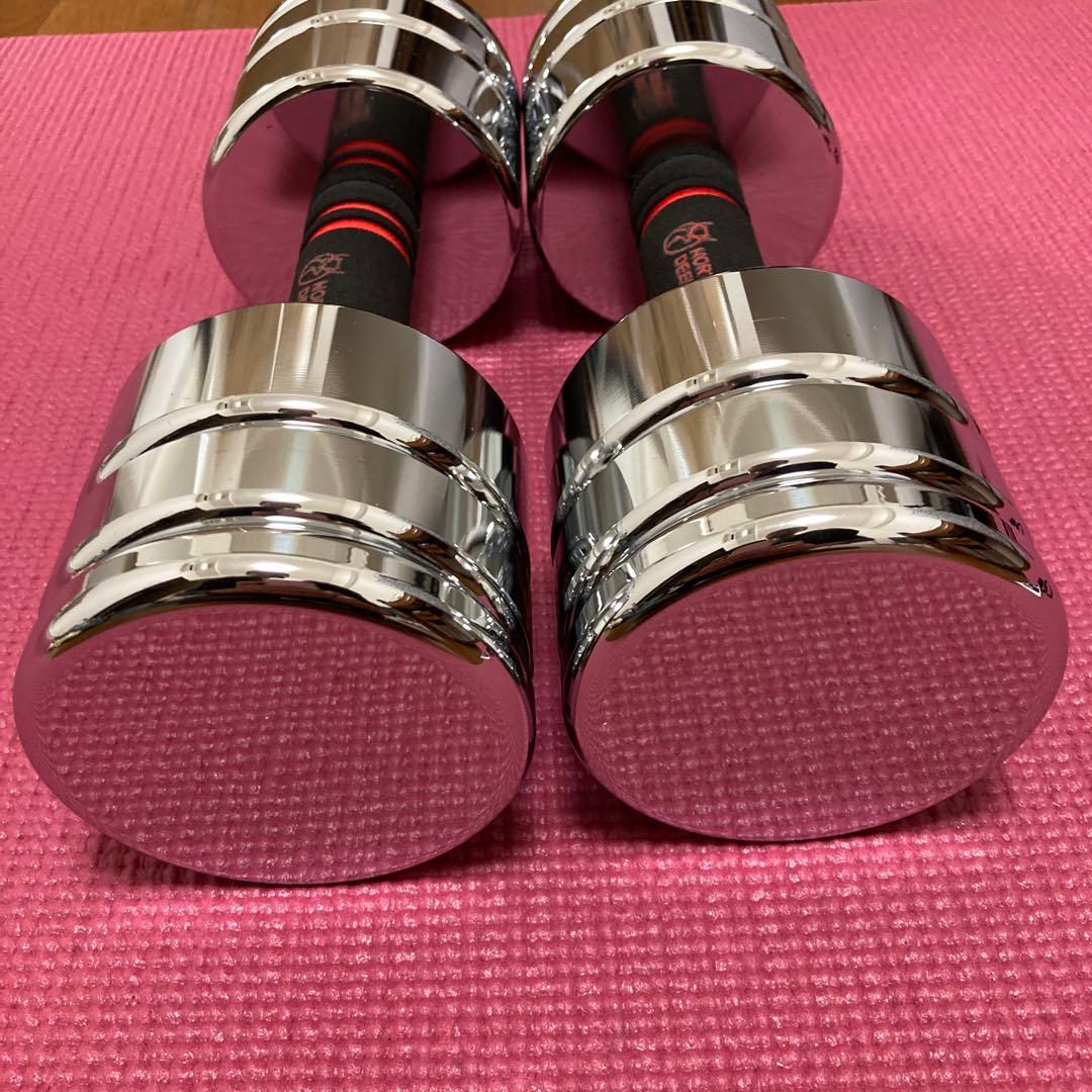 Northdeer ダンベル 可変式10kg ×2個 華奢な鏡面仕上げ