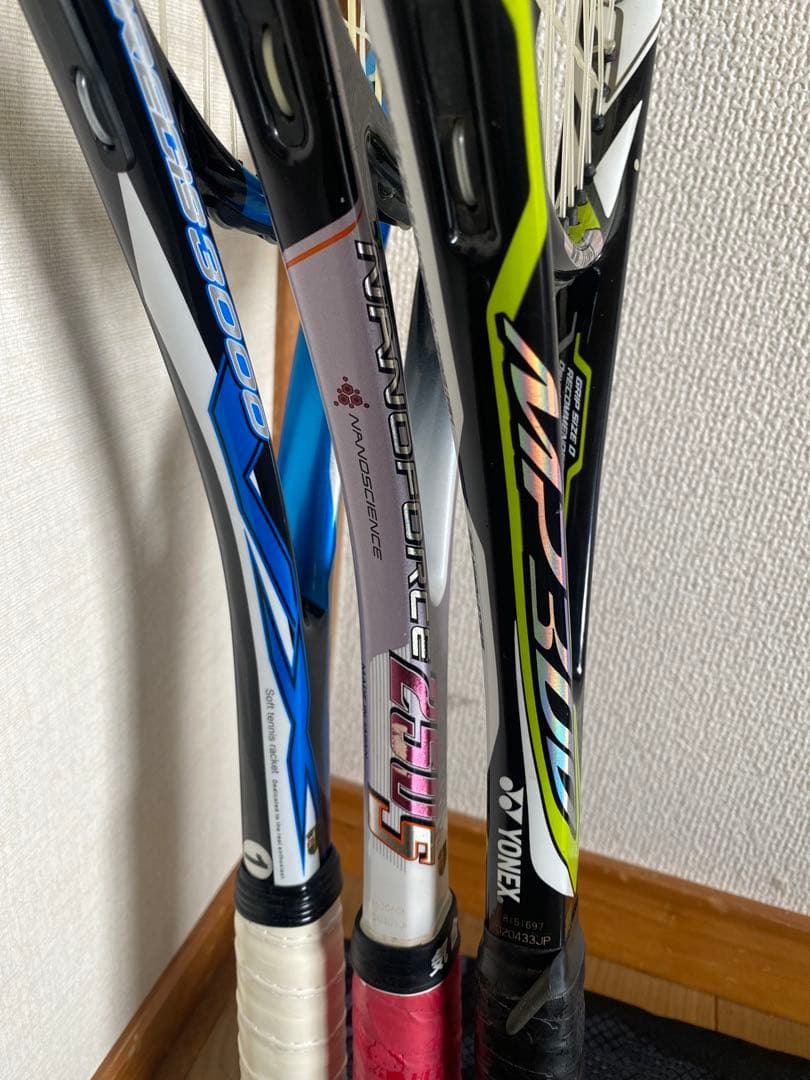 軟式テニス　ラケット　グリップテープ　エッジガード　ケース付き(1つ)まとめ売り