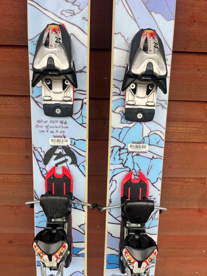 4FRNT スキー板 山のグラフィック　マーカービンディング付き