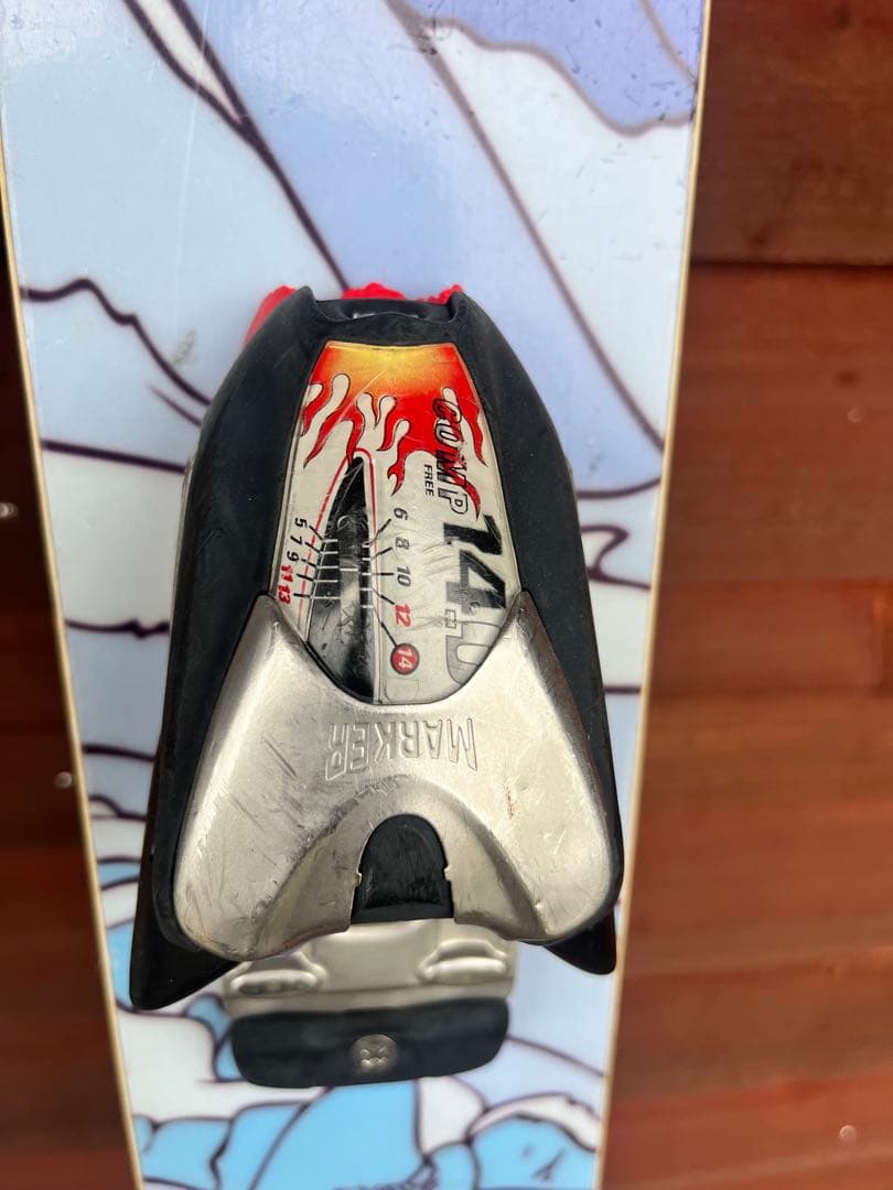 4FRNT スキー板 山のグラフィック　マーカービンディング付き