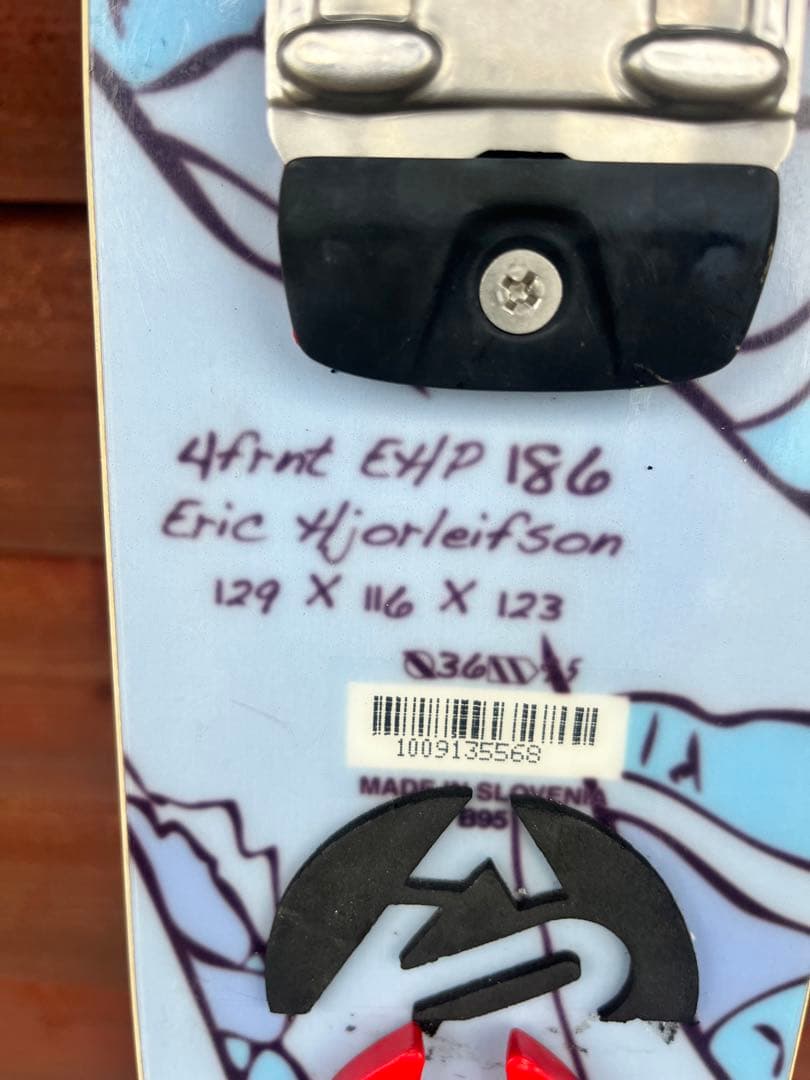 4FRNT スキー板 山のグラフィック　マーカービンディング付き