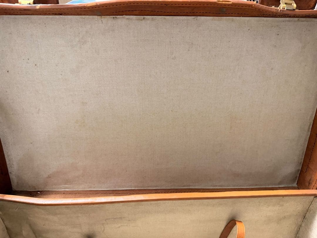 #明治〜大正 当時物 ヴィンテージ トランクケース 革製 旅行用スーツケース