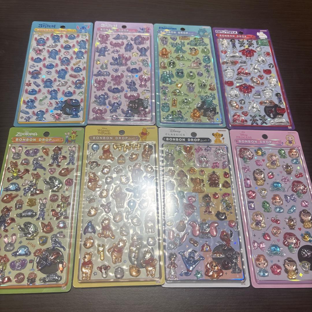 【正規品】ディズニー　ボンボンドロップシール　第2弾 全種