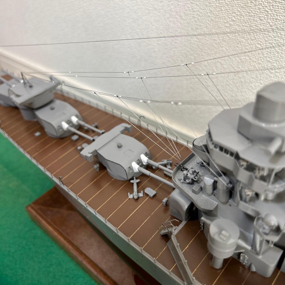 1/200 重巡洋艦 利根　木製ハンドメイド　模型