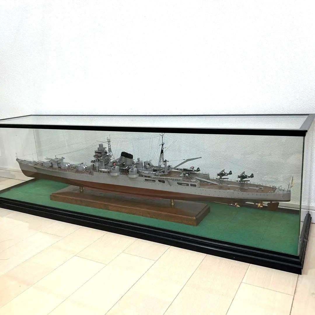 1/200 重巡洋艦 利根　木製ハンドメイド　模型