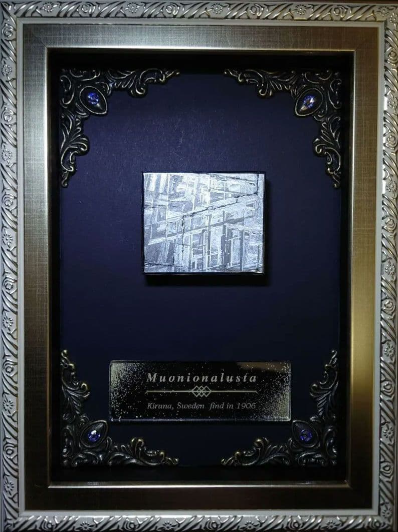 隕石絵画　ムオニオナルスタ隕石 133g鉄隕石【検索ワード ギベオン イミラック