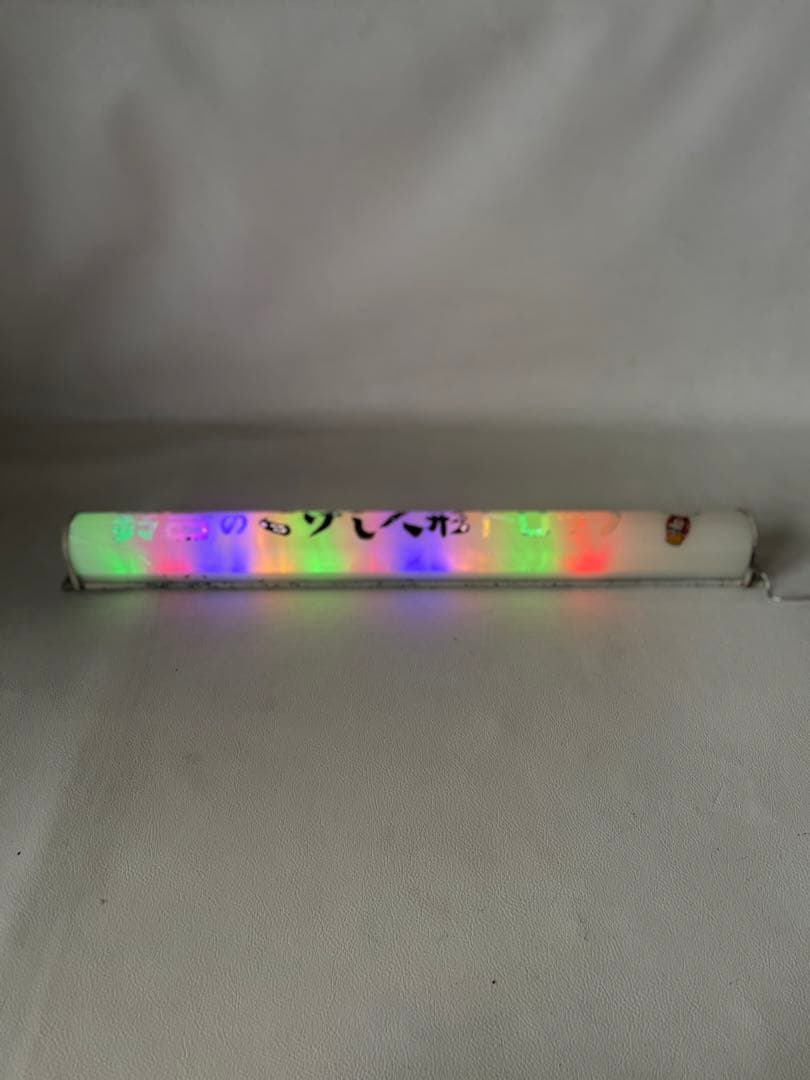 鈴吉のこけし人形ドロップ 電球看板 電飾 看板 ガラス看板 レトロ 改造有り