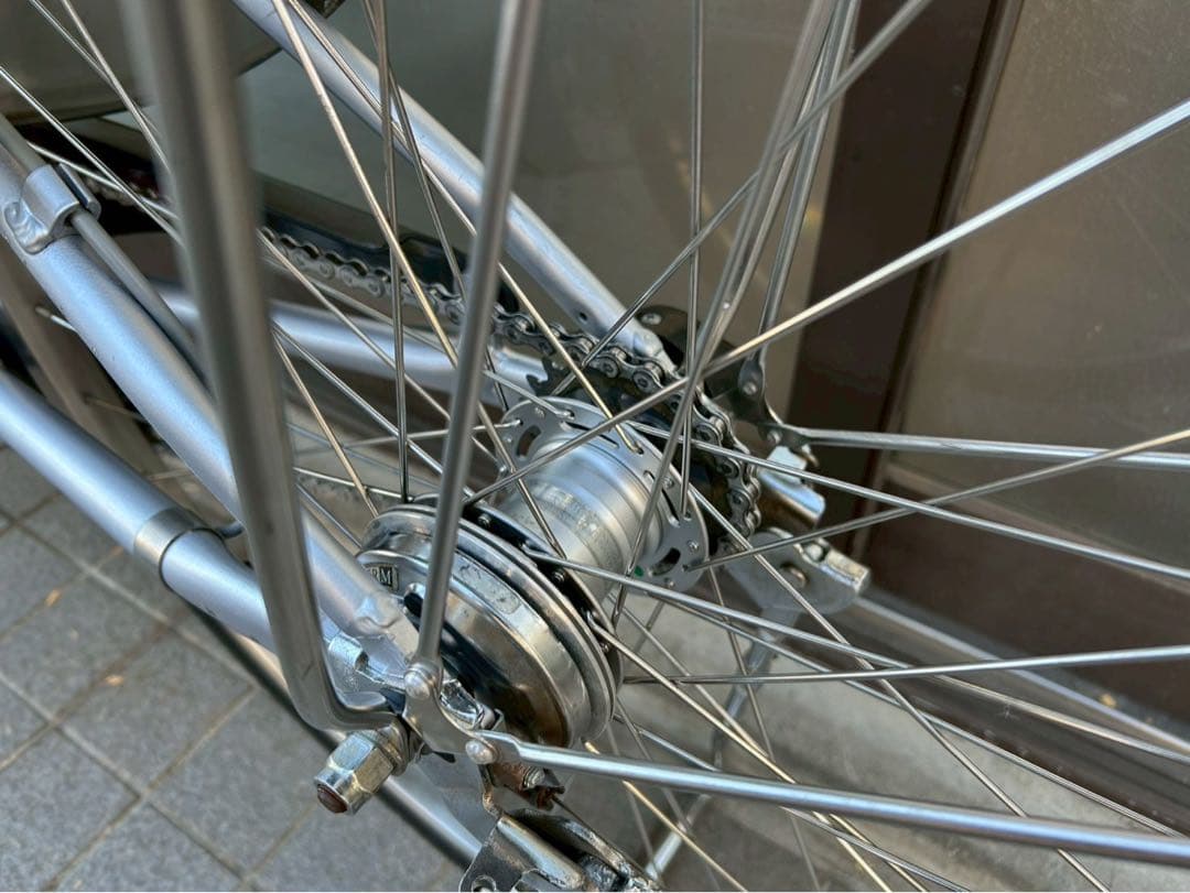 中古電動自転車　ヤマハ　パスナチュラ　シルバー　極上バッテリー！　横浜