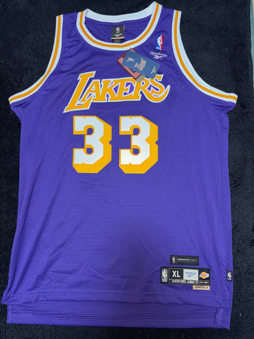 新品同様タグ付き NBA レイカーズ カリーム・アブドゥルジャバー ユニフォーム