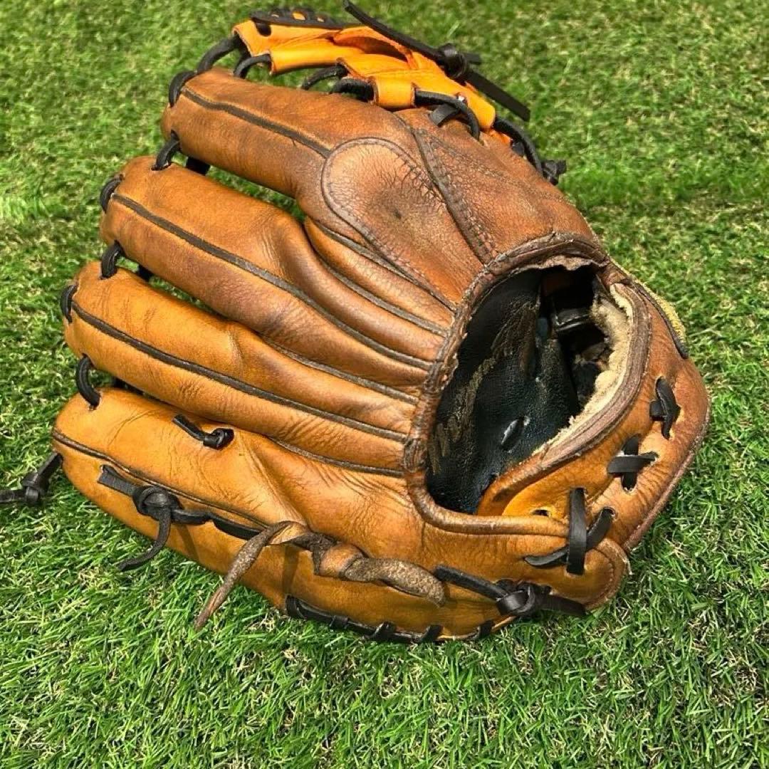 【最終値下】即戦力『ミズノプロ』硬式内野用グローブ オレンジ