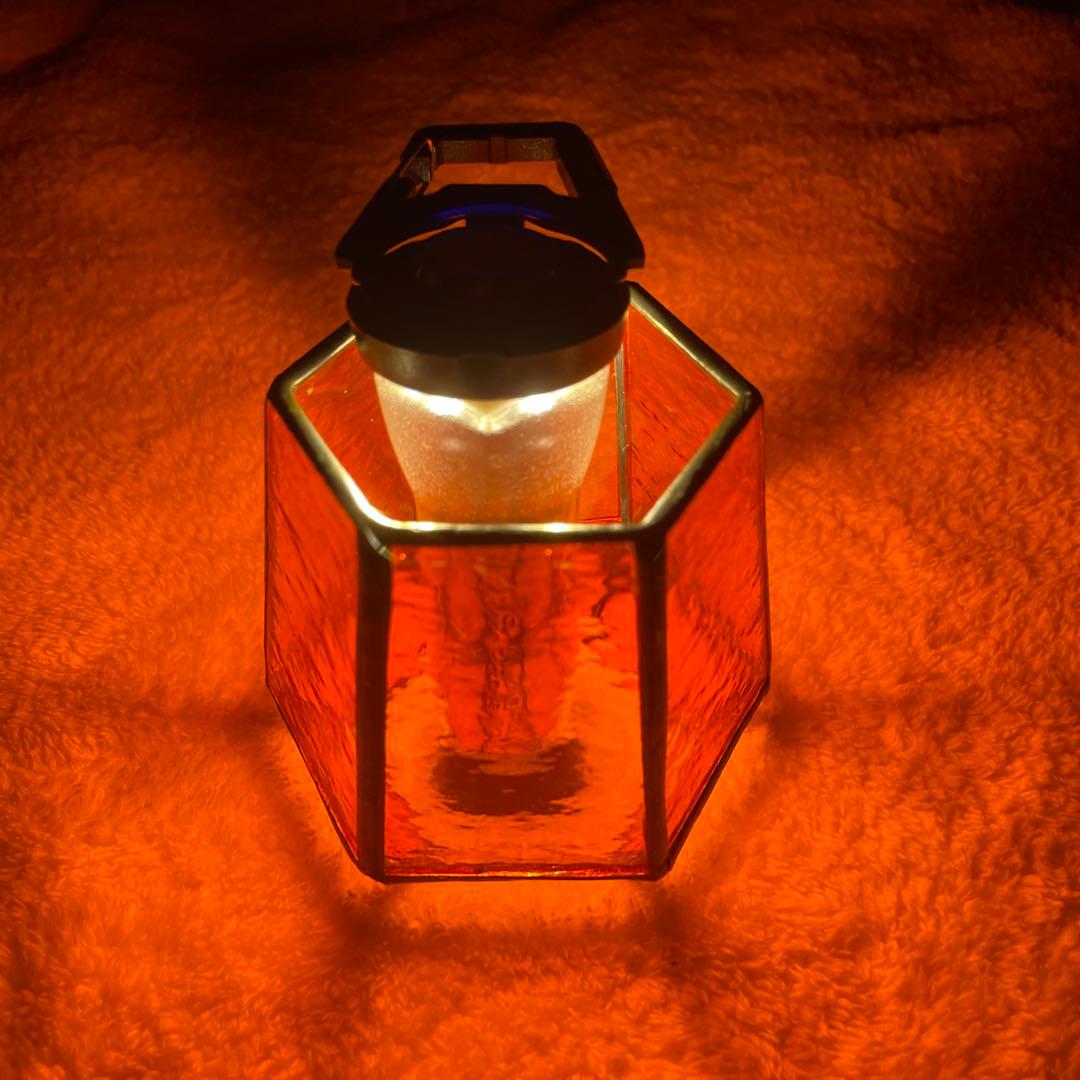 osoto雑貨　ステンドグラスグローブ フュアハンド DIETZホヤ　【夕焼け】