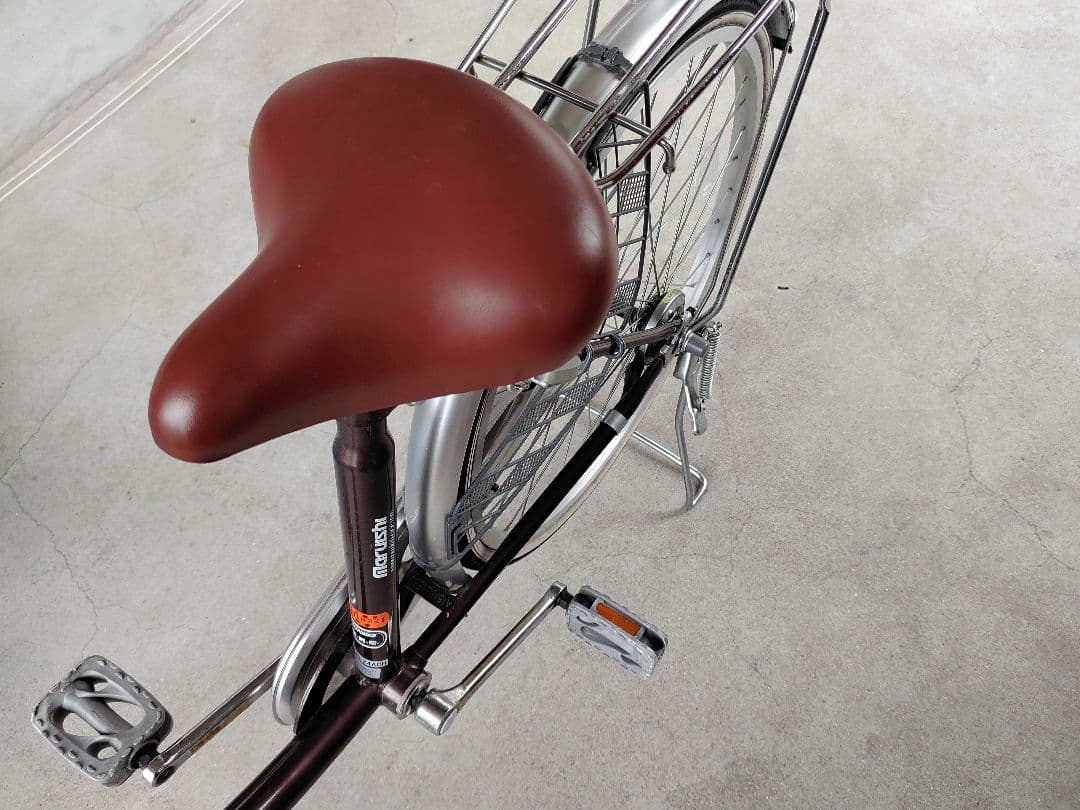 【たのメル便】マルイシ　自転車　シティサイクル 24インチ ブラウン　引取相談可