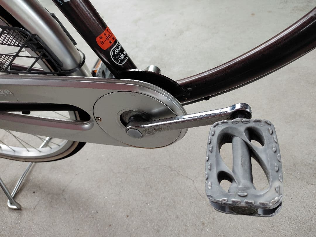 【たのメル便】マルイシ　自転車　シティサイクル 24インチ ブラウン　引取相談可