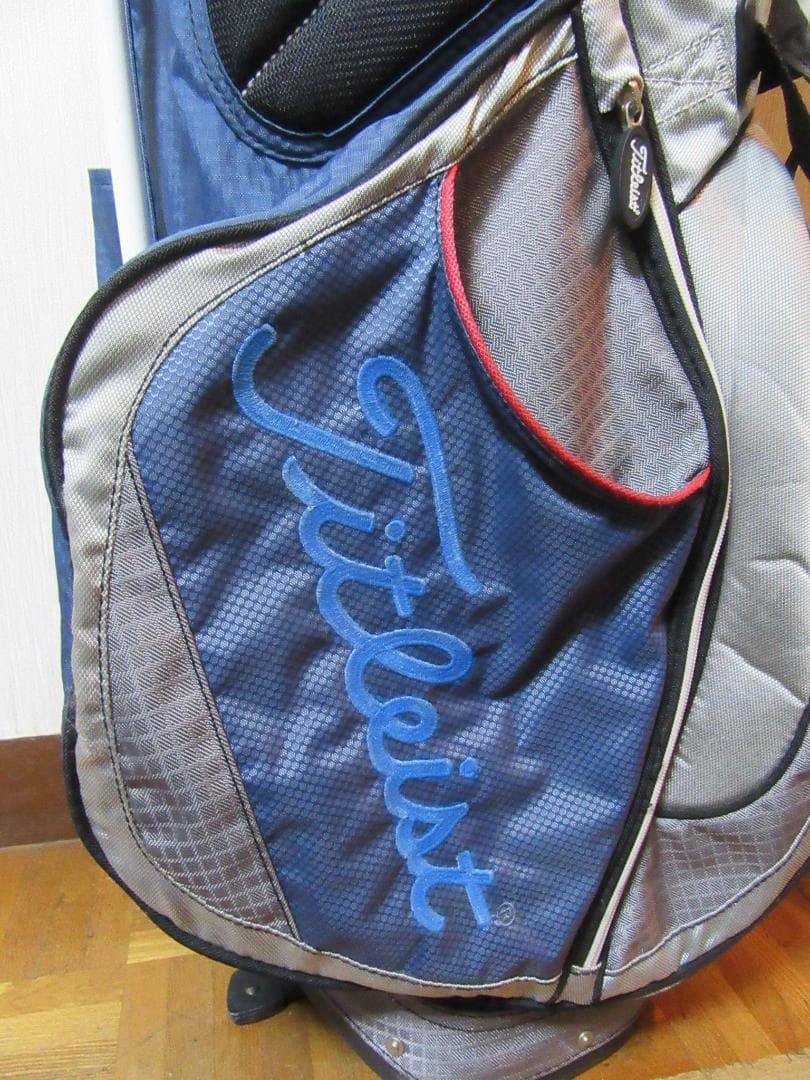 ★☆★タイトリスト★スタンドバック★フードなし★青／灰★☆★