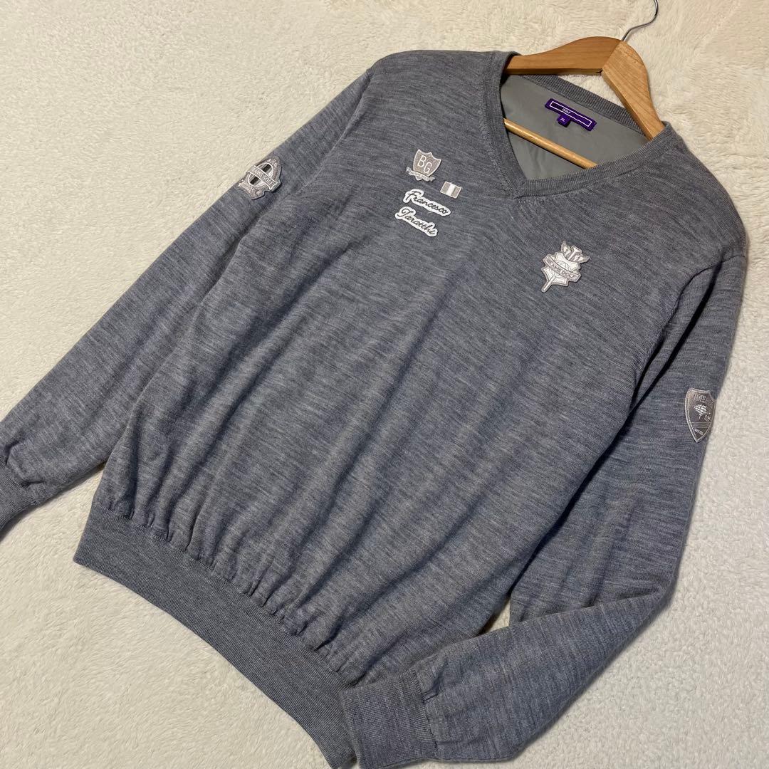 BEAMS GOLF裏地付き、防風ニットセーター　☆美品☆