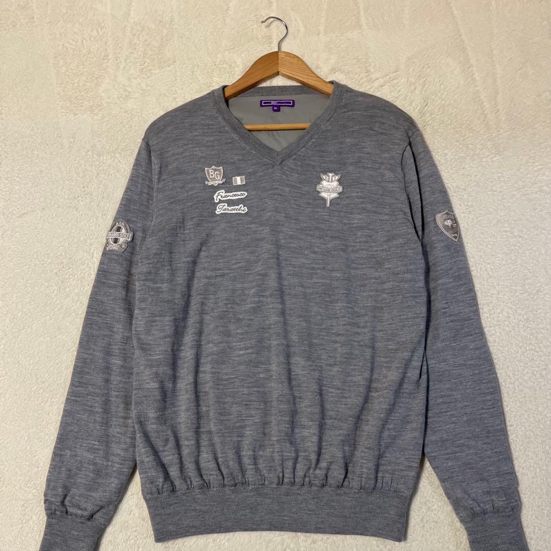 BEAMS GOLF裏地付き、防風ニットセーター　☆美品☆