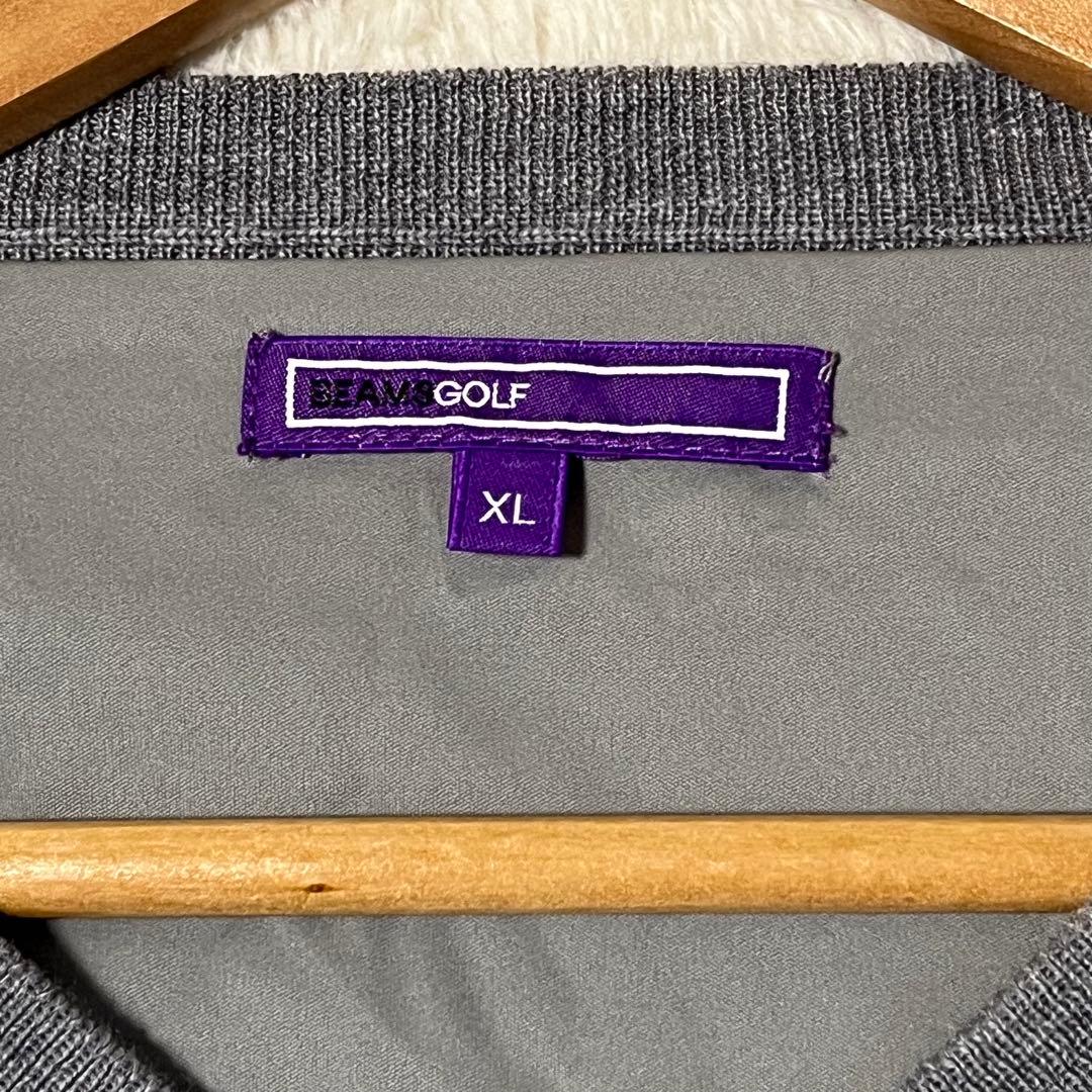 BEAMS GOLF裏地付き、防風ニットセーター　☆美品☆