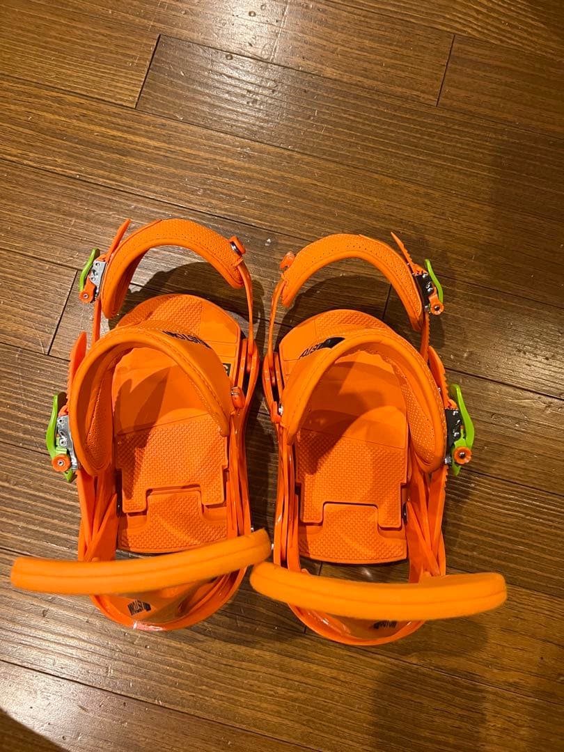 【訳あり】Burton CUSTOM ビンディング　M オレンジ