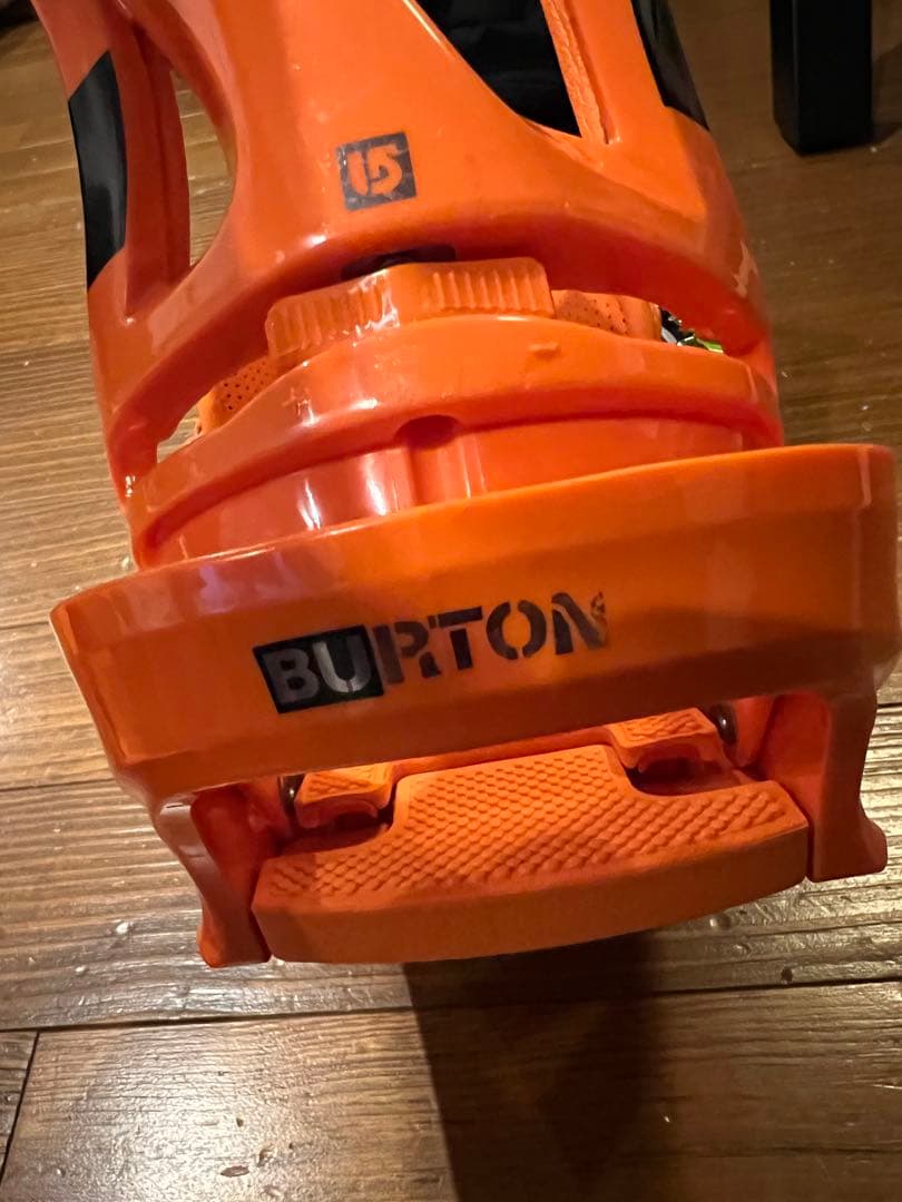 【訳あり】Burton CUSTOM ビンディング　M オレンジ