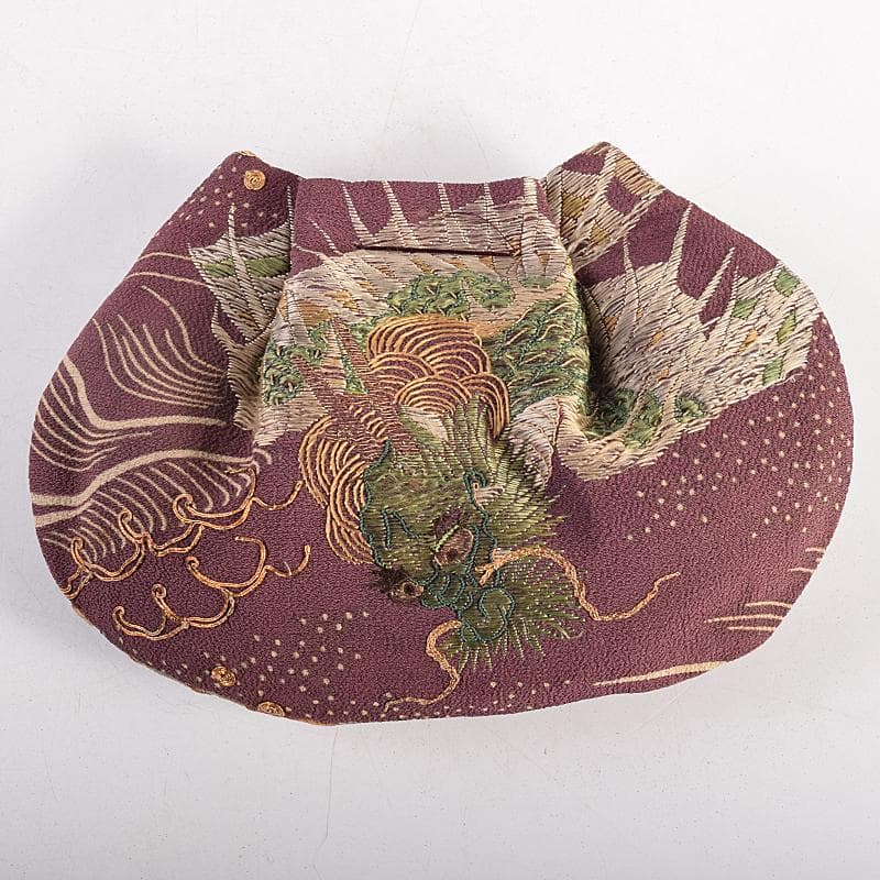 和装小物　江戸時代　小釉裂　龍花文　香袋　匂い袋　C　R8814