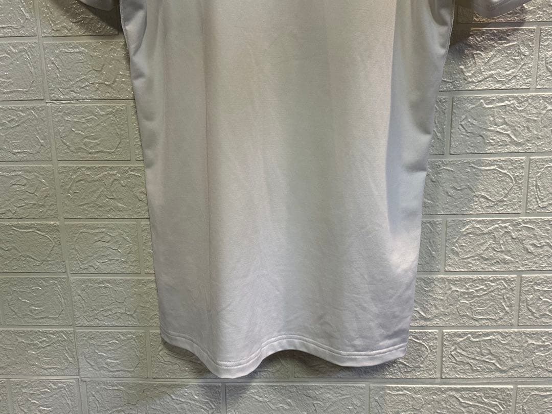 BRIEFING ブリーフィング ホワイト モックネックシャツ サイドロゴライン