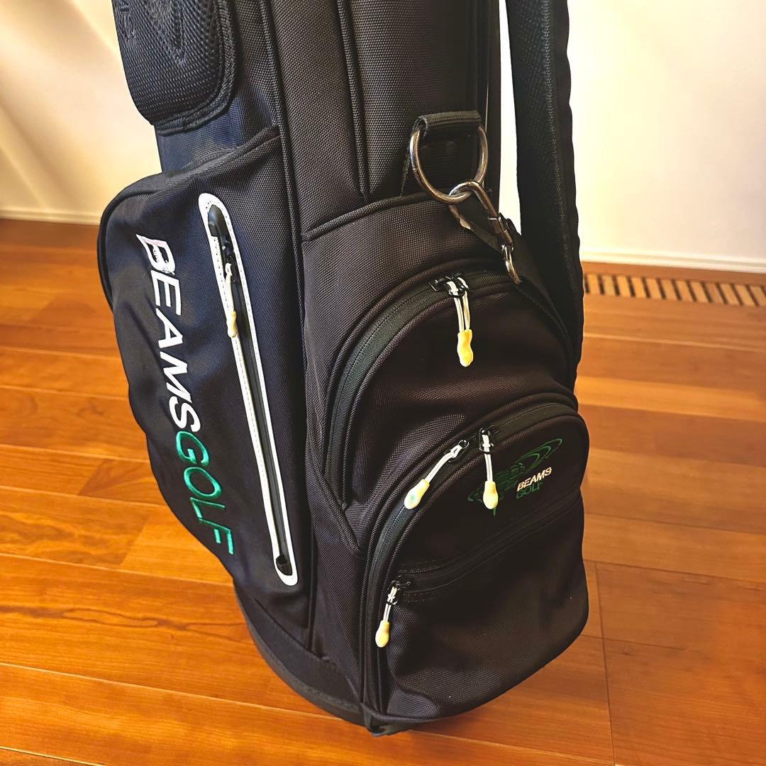 BEAMSGOLF スタンド付きゴルフバッグ ブラック