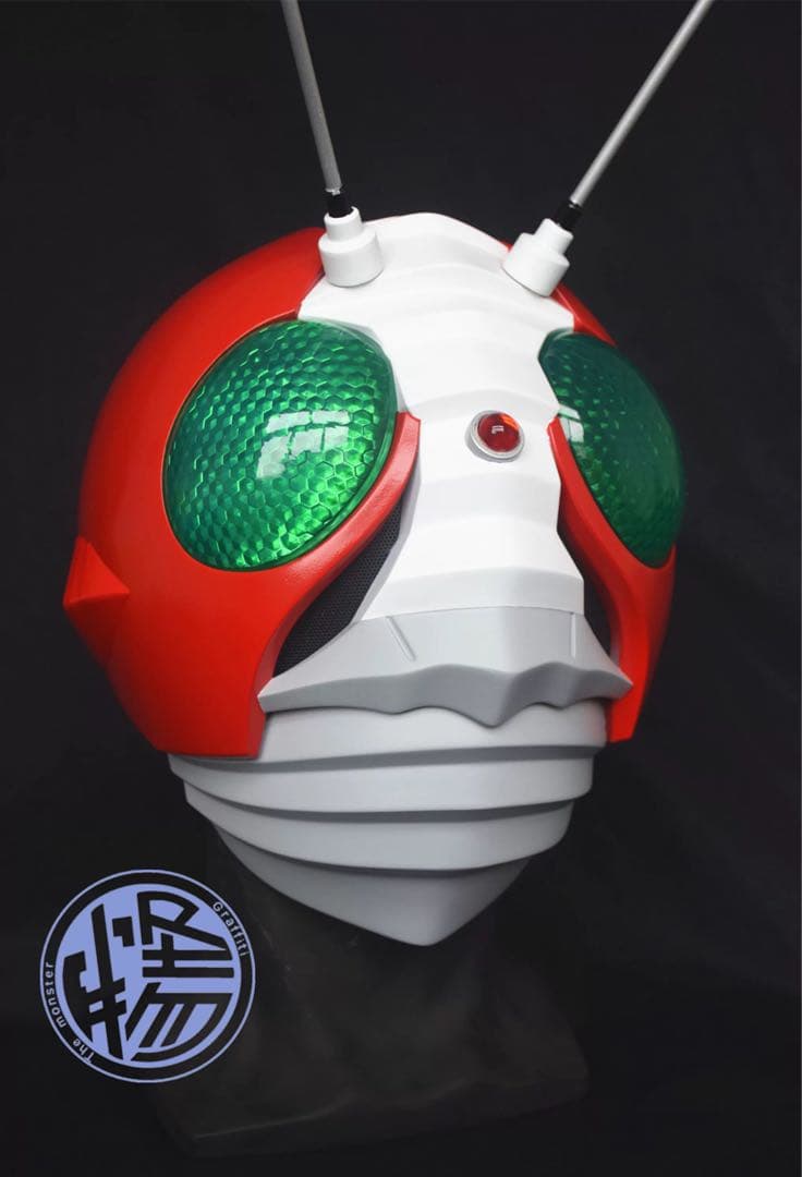 【美品】【未使用】マスク　アトラク　コスプレ　仮面ライダー 1/1プロップ