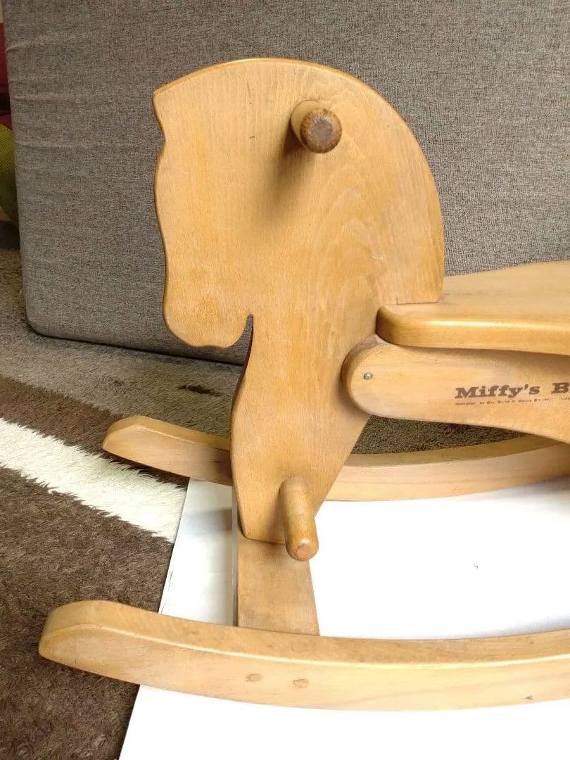木馬 ミッフィー ヴィンテージ玩具 アンティーク 木製 インテリア レトロ