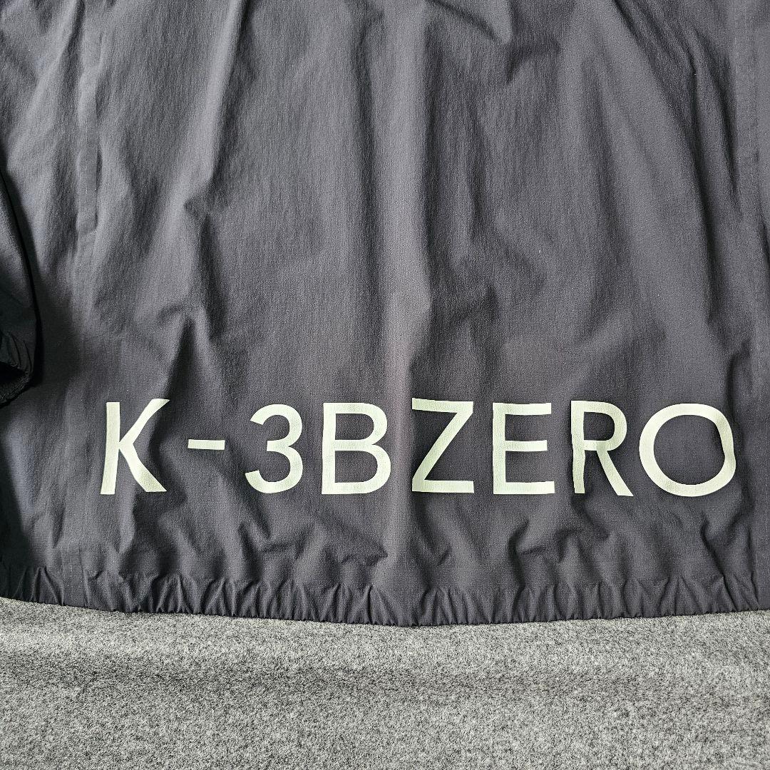 【K-3B ZERO】無縫製Zシリーズビッグロゴ 撥水ブルゾンジャケット 黒LL
