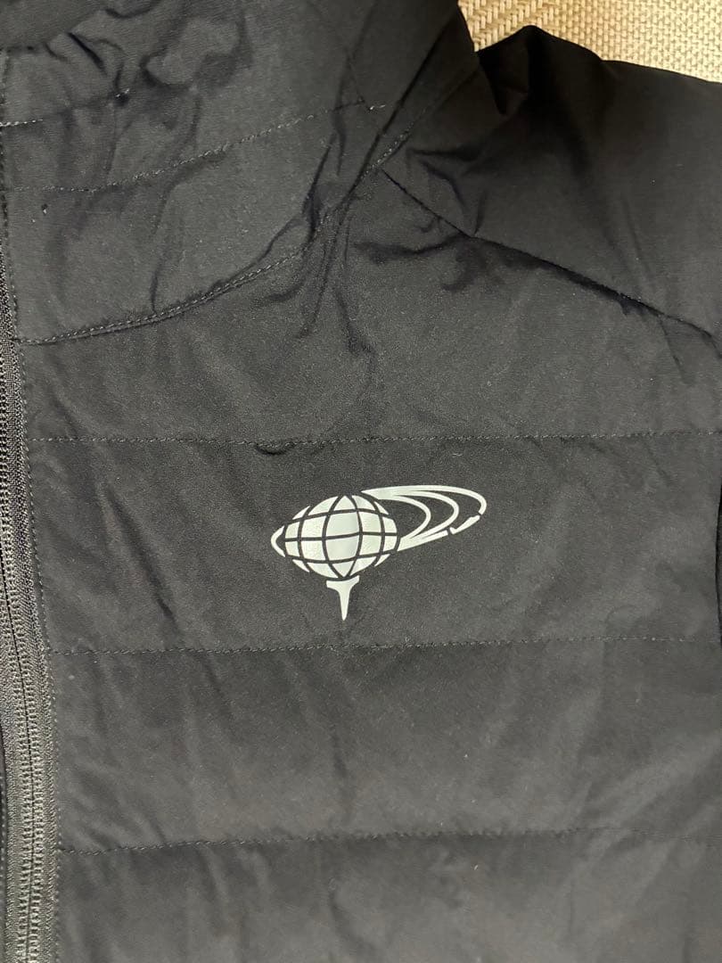 美品新品同様BEAMS GOLF オレンジレーベル　フード付中綿ダウンジャケット