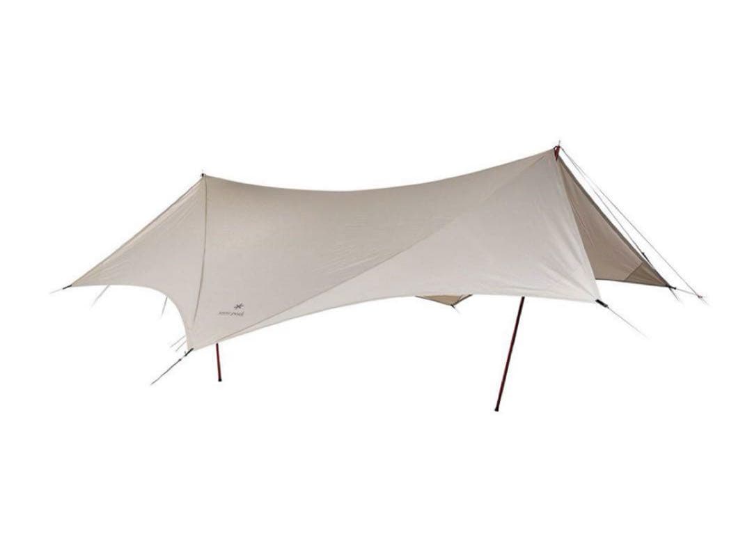 ヘキサエヴォproアイボリー　焚火インナールーフ280cmポール×2