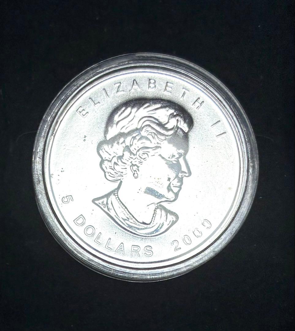 2009年 メイプルリーフ1オンス銀貨 ケース入り