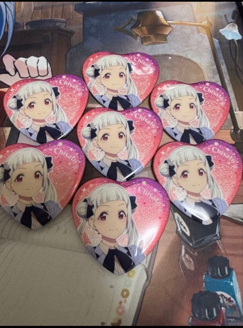 Liella! ハート缶バッジ　嵐千砂都