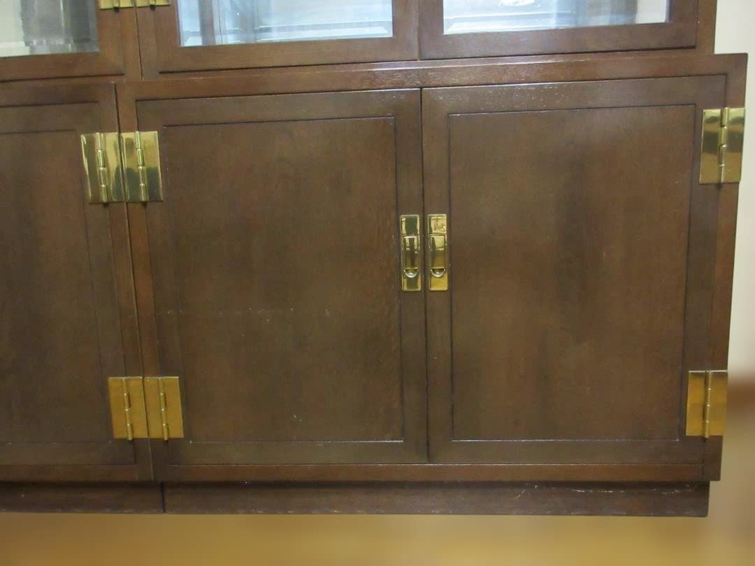 カリモク　最高峰　ドマーニ　モーガントン　ガラス扉付き　キャビネット　左側