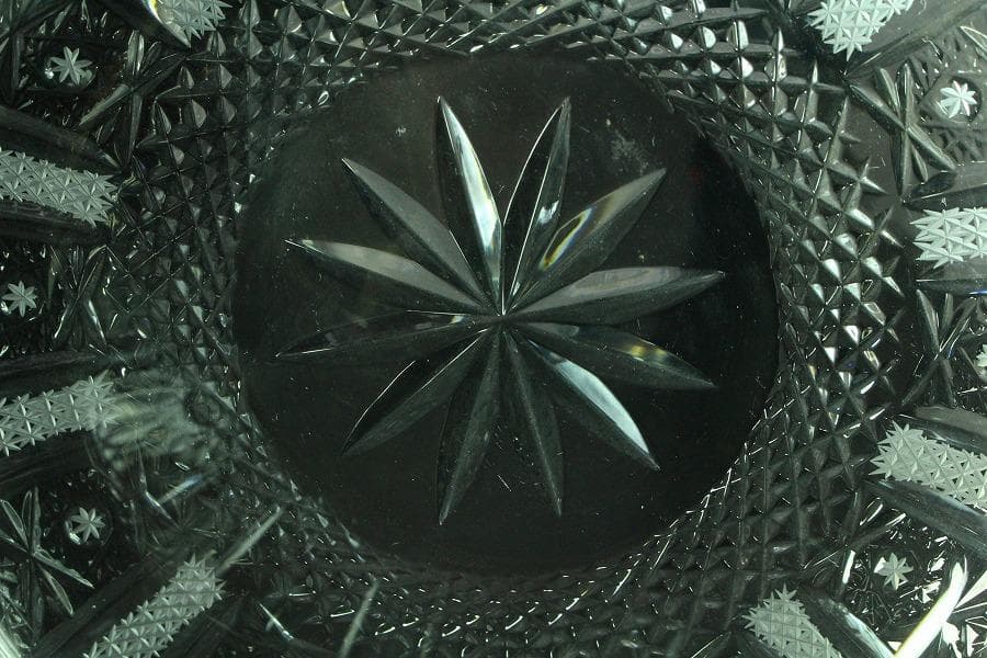 懐石 金縁 硝子 鉢 美品(K-A361)