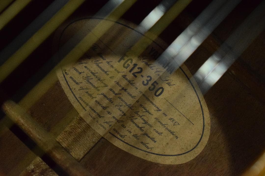 YAMAHA 国産 FG12-350 12弦アコースティックギター 演奏性良好！