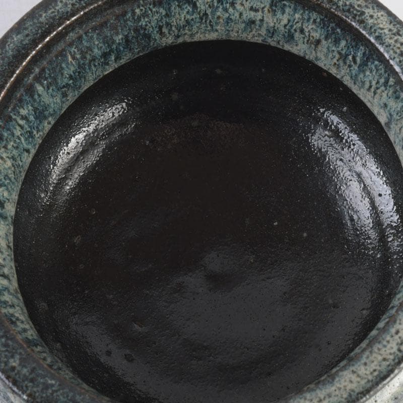 北大路魯山人作　唐津焼　双耳壷　小山冨士夫(古山子)書付箱　V　9676