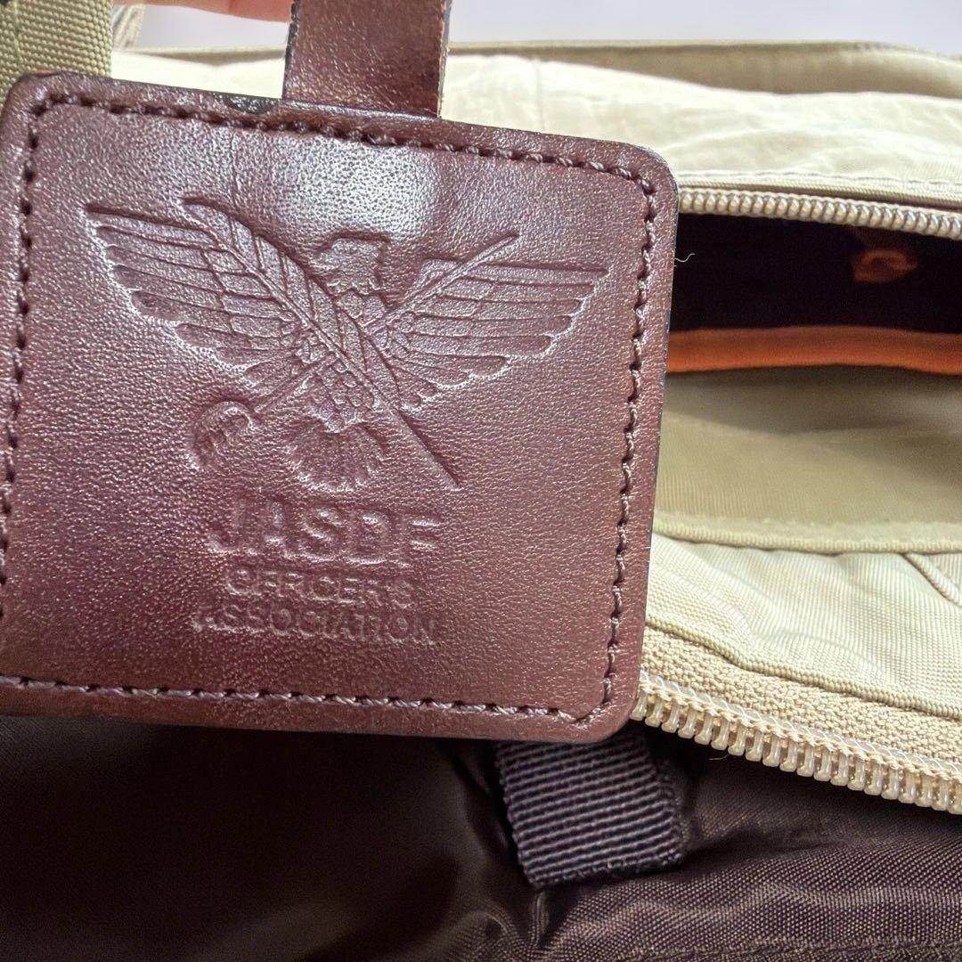 JASDFプレミアムタグ付きスタンドグラッシュ ビジネスバッグ ベージュ