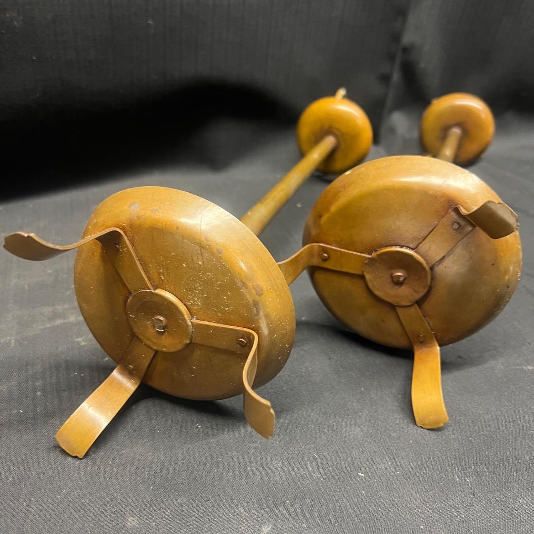 〇※前Dc1011 燭臺 燭台 一対 銅製