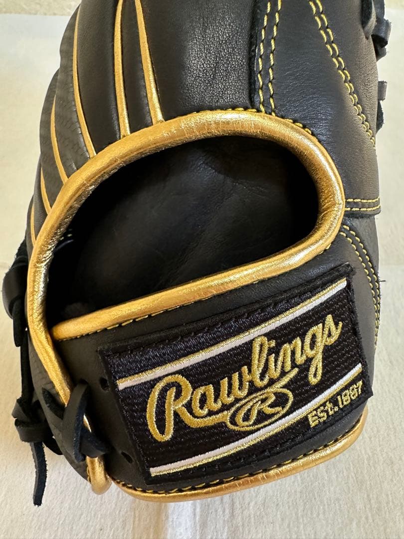 Rawlings 軟式グローブ 黒/金