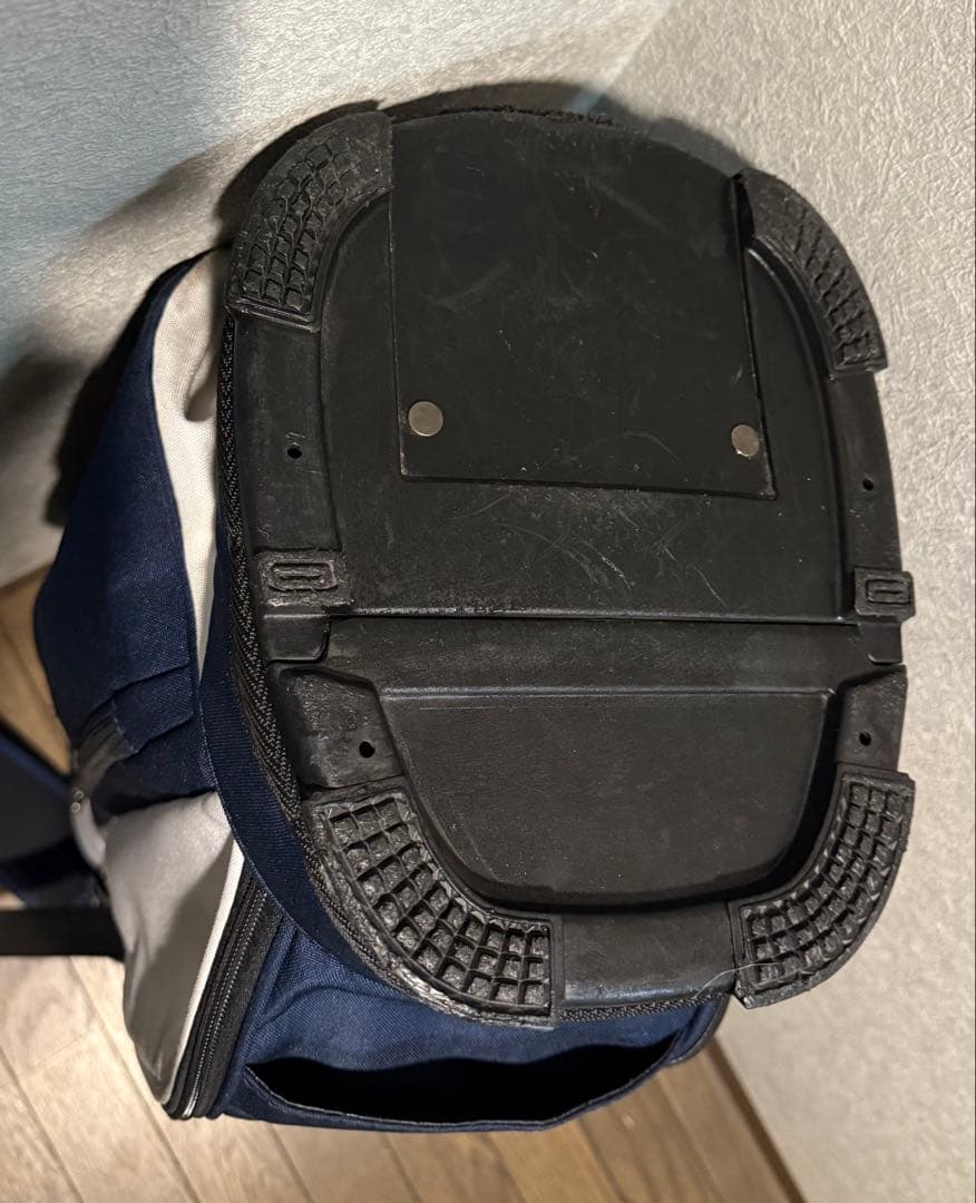 DESCENTE 軽量スタンドゴルフバッグ 紺x白 おまけデサントサブバッグ付