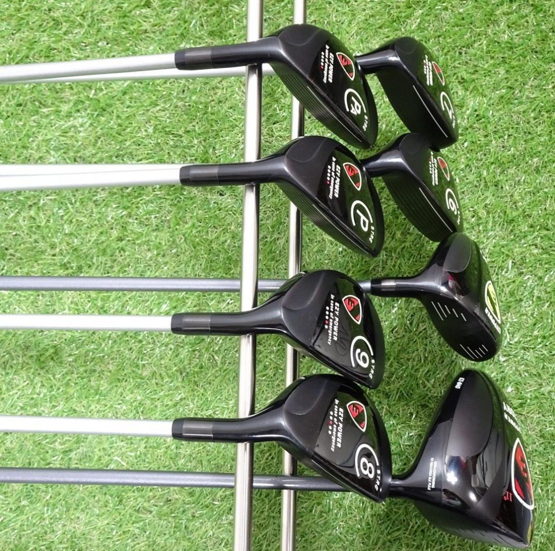 メンズゴルフ シニアゴルフ研究所 EZY POWER 8本セット グリーンスプー