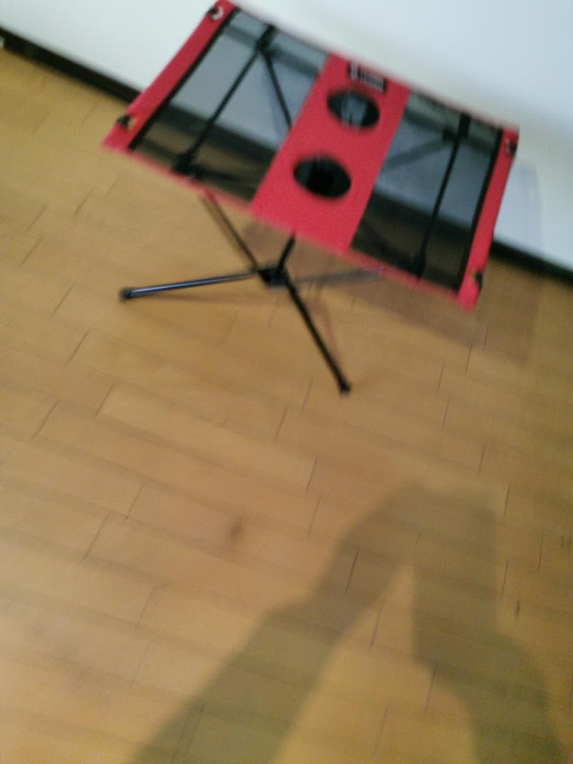 【中古美品】Helinoxヘリノックス テーブルワン レッド 正規品・屋外未使用