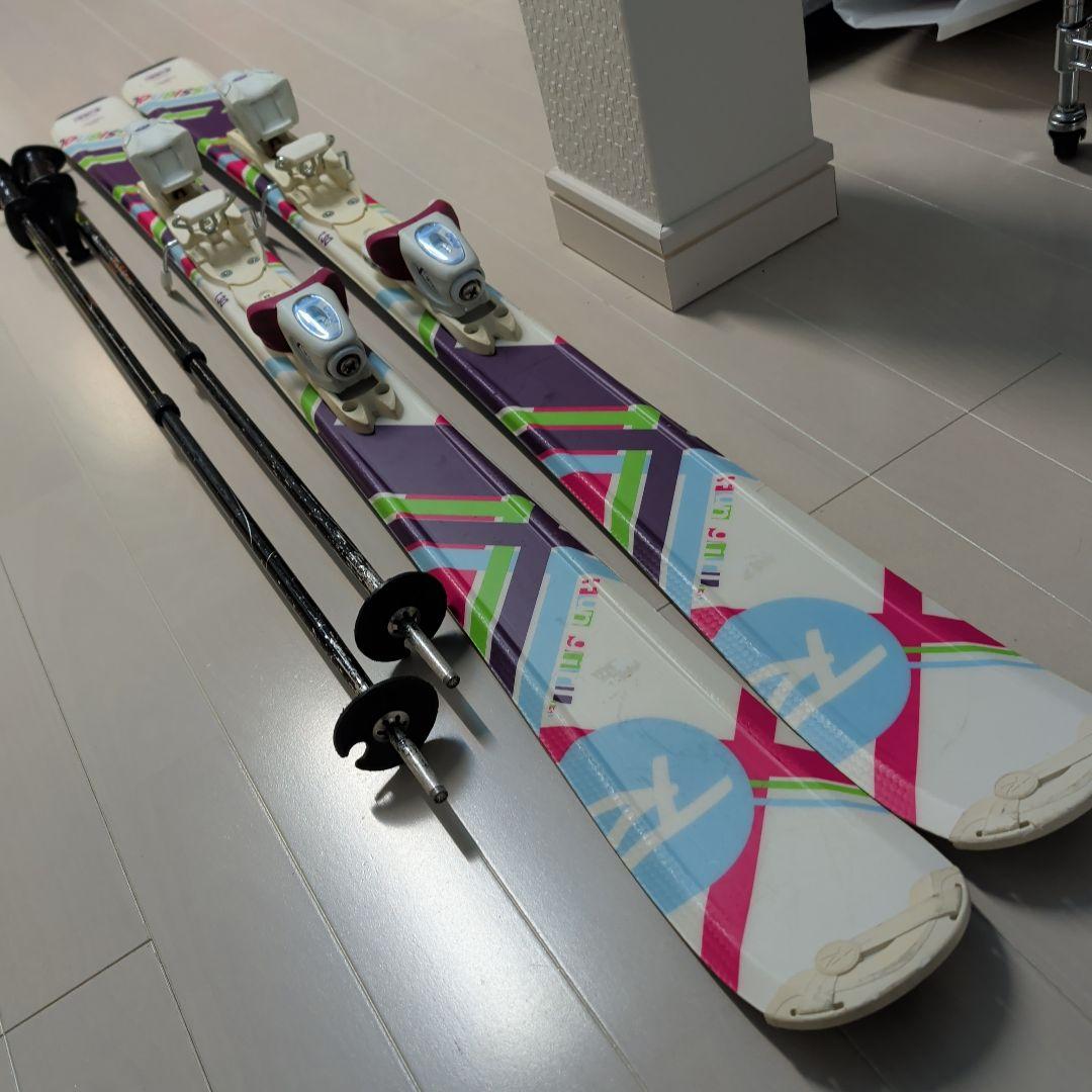 ROSSIGNOL 130cm racjy04 スキー板ストック付き