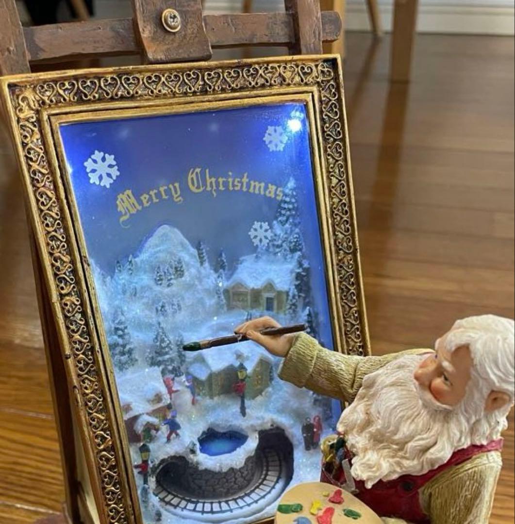 サンタクロース クリスマス オルゴール　フィギュア