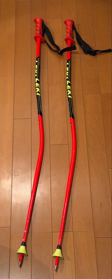 LEKI スキー用ストック 115cm 赤 WCR LITE GS 3D