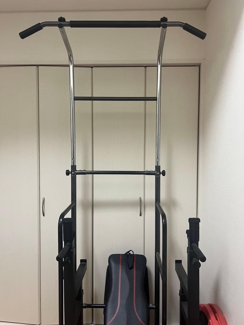 iROTEC ウエイトトレーニングセット　合計112kg 懸垂機