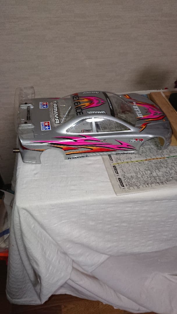 タミヤTT-01未走行セットTRF仕様汎用ボディ附属